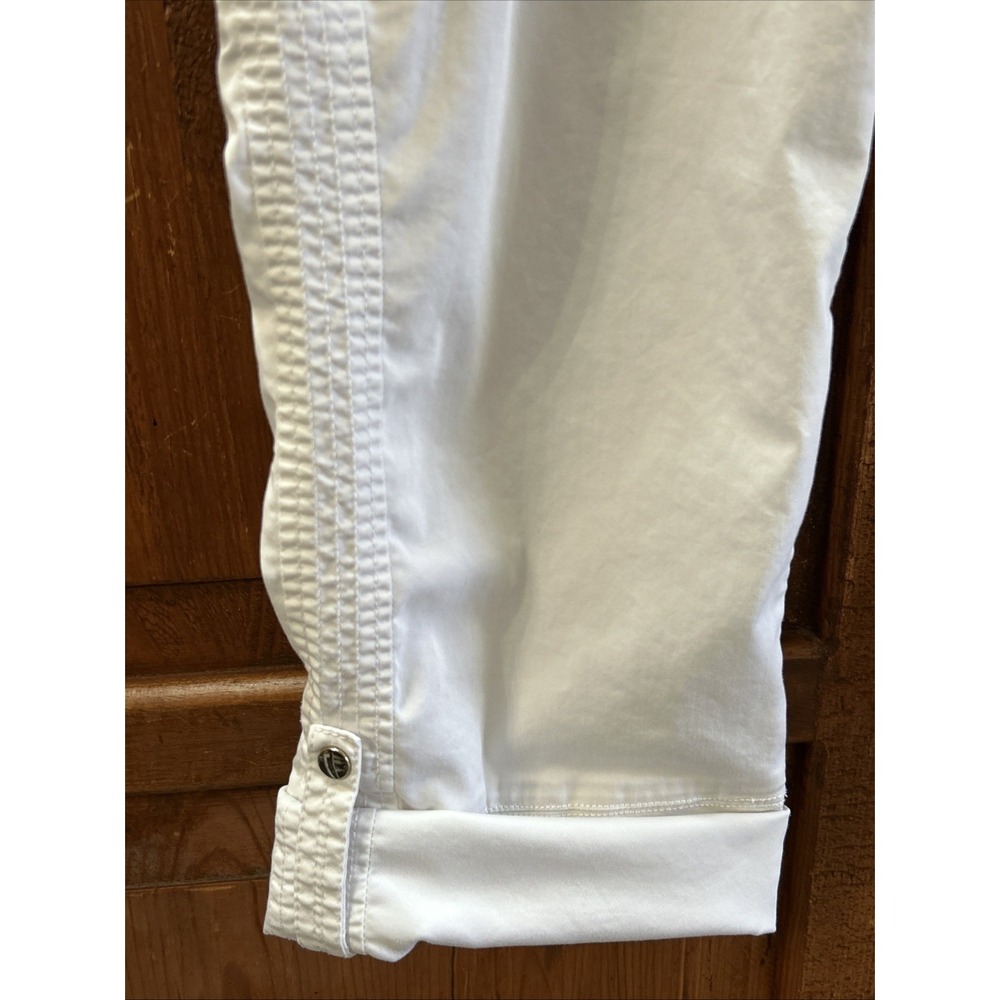 CHICOS Women's Ultimate Fit Luxe Twill Utility Crop Pants Sz‎ 12 (2) Cute ! - Picture 2 of 6